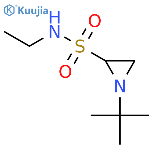 2-Aziridinesulfonamide, 1-(1,1-dimethylethyl)-N-ethyl- structure