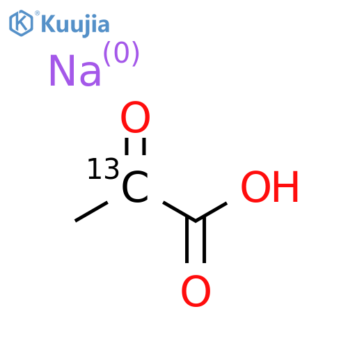 Pyruvic Acid-2-13C Sodium Salt structure