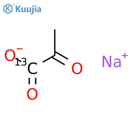 Propanoic-1-13C acid,2-oxo-, sodium salt (1:1) structure