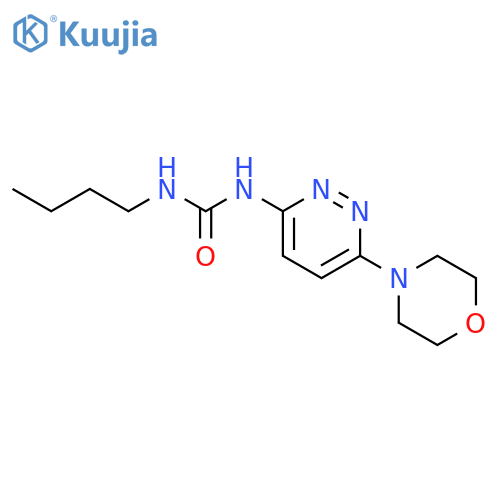 Urea, N-butyl-N'-[6-(4-morpholinyl)-3-pyridazinyl]- structure