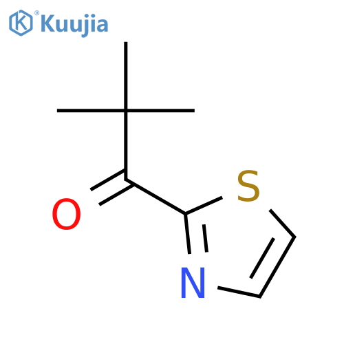 2,2-dimethyl-1-(1,3-thiazol-2-yl)propan-1-one structure
