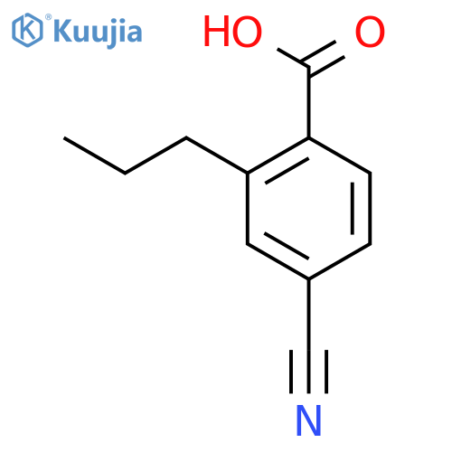 Benzoic acid, 4-cyano-2-propyl- structure