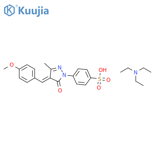 4-[4,5-dihydro-4-(4-methoxybenzylidene)-3-methyl-5-oxo-1H-pyrazol-1-yl]benzenesulphonic acid, compound with triethylamine (1:1) structure
