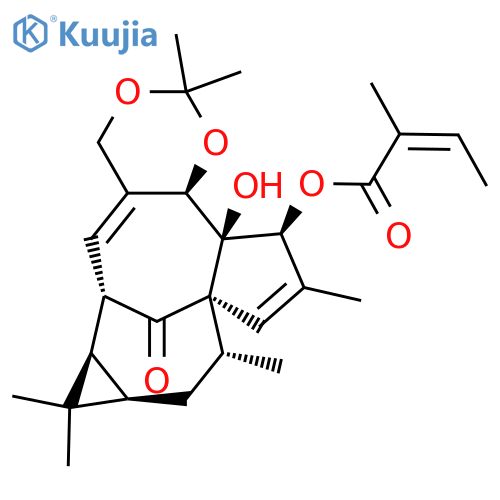 Ingenol-5,20-acetonide-3-O-angelate structure