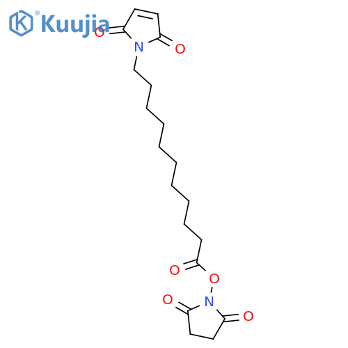 Maleimide-C10-NHS ester structure