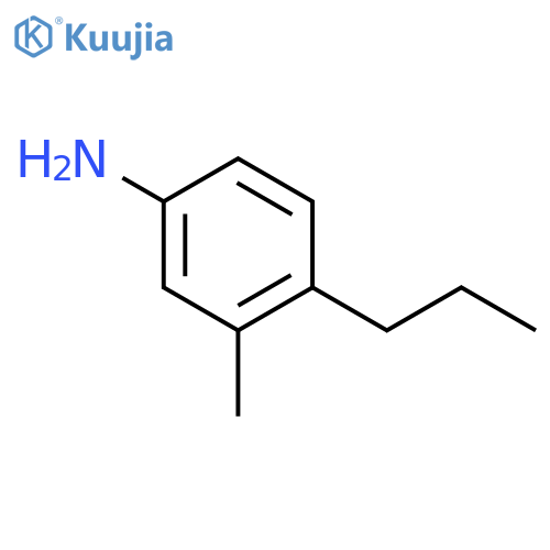 Benzenamine, 3-methyl-4-propyl- structure