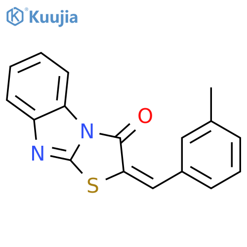 Thiazolo[3,2-a]benzimidazol-3(2H)-one,2-[(3-methylphenyl)methylene]- structure