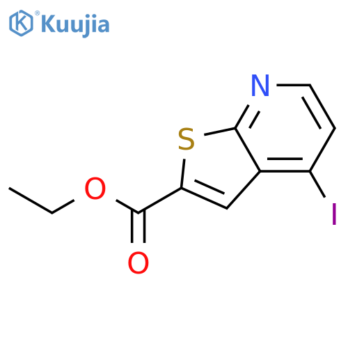 Thieno[2,3-b]pyridine-2-carboxylic acid, 4-iodo-, ethyl ester structure