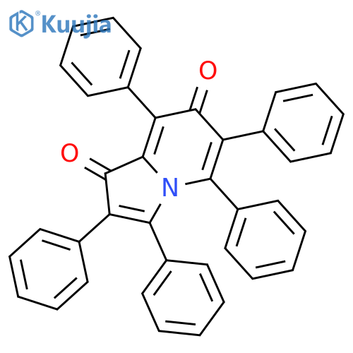 1,7-Indolizinedione, 2,3,5,6,8-pentaphenyl- structure
