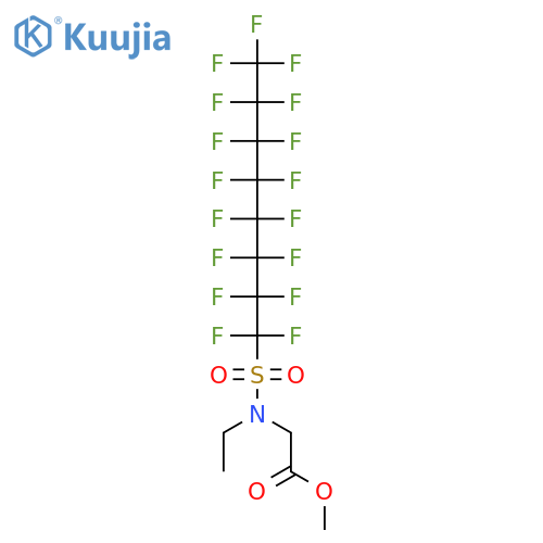 Glycine, N-ethyl-N-[(heptadecafluorooctyl)sulfonyl]-, methyl ester structure