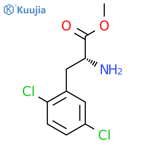 methyl (2R)-2-amino-3-(2,5-dichlorophenyl)propanoate structure