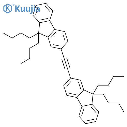 9H-FLUORENE, 2,2'-(1,2-ETHYNEDIYL)BIS[9,9-DIBUTYL- structure