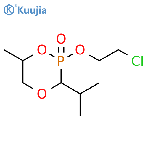 1,4,2-Dioxaphosphorinane, 2-(2-chloroethoxy)-6-methyl-3-(1-methylethyl)-, 2-oxide structure
