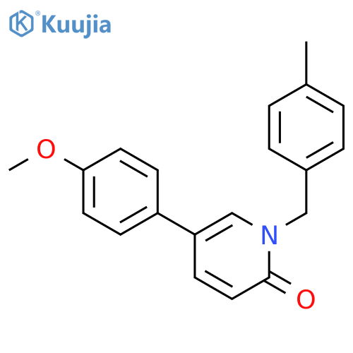2(1H)-Pyridinone, 5-(4-methoxyphenyl)-1-[(4-methylphenyl)methyl]- structure