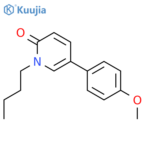 2(1H)-Pyridinone, 1-butyl-5-(4-methoxyphenyl)- structure