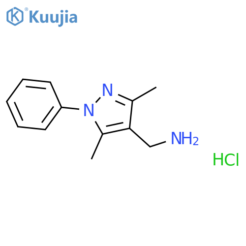 (3,5-Dimethyl-1-phenyl-1H-pyrazol-4-yl)methylamine structure