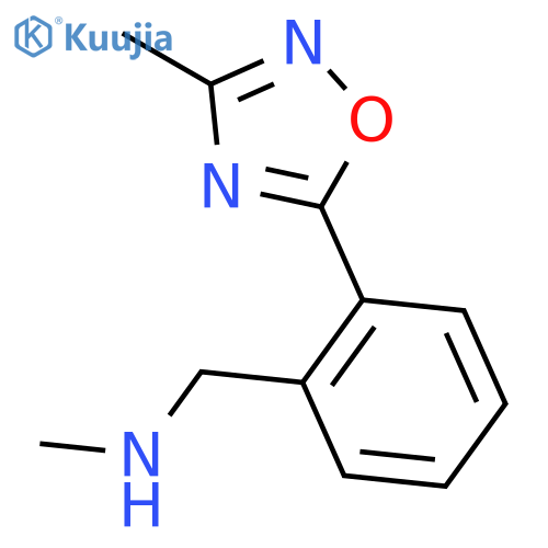 N-methyl2-(3-methyl-1,2,4-oxadiazol-5-yl)phenylmethylamine structure