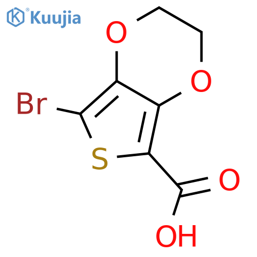 7-Bromo-2,3-dihydrothieno3,4-b1,4dioxine-5-carboxylic Acid structure