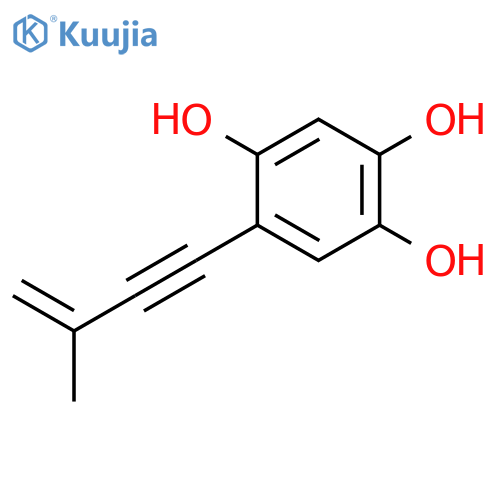 1,2,4-Benzenetriol, 5-(3-methyl-3-buten-1-ynyl)- structure