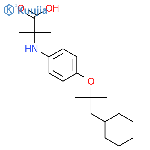 Alanine, N-[4-(2-cyclohexyl-1,1-dimethylethoxy)phenyl]-2-methyl- structure