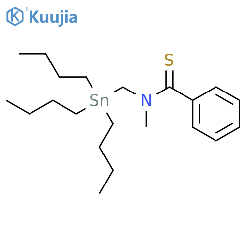 BENZENECARBOTHIOAMIDE, N-METHYL-N-[(TRIBUTYLSTANNYL)METHYL]- structure