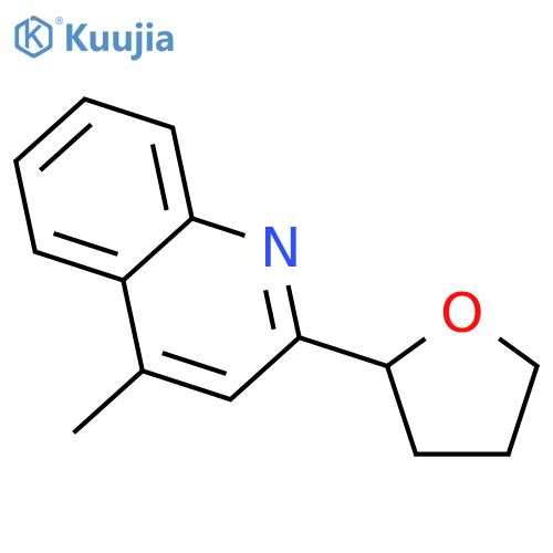 Quinoline, 4-methyl-2-(tetrahydro-2-furanyl)- structure