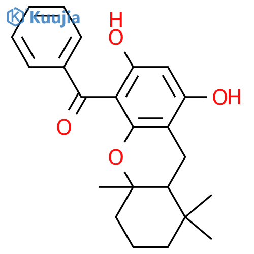5-Benzoyl-2,3,4,4a,9,9a-hexahydro-1,1,4a-trimethyl-1H-xanthene-6,8-diol structure