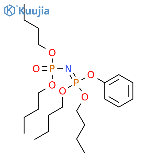 Phosphorimidic acid, (dibutoxyphosphinyl)-, dibutyl phenyl ester structure