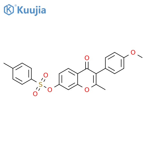 3-(4-methoxyphenyl)-2-methyl-4-oxo-4H-chromen-7-yl 4-methylbenzene-1-sulfonate structure