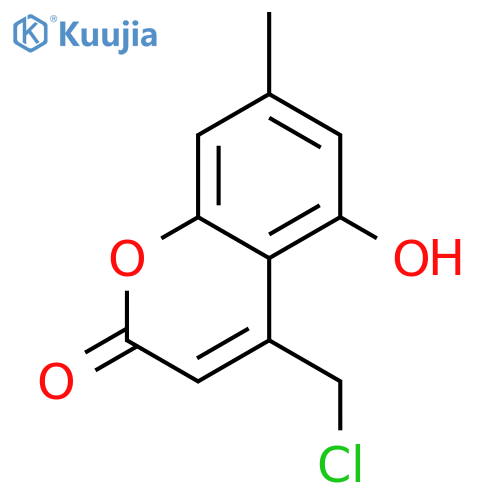 4-(Chloromethyl)-5-hydroxy-7-methyl-2H-chromen-2-one structure