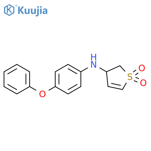 3-(4-phenoxyphenyl)amino-2,3-dihydro-1lambda6-thiophene-1,1-dione structure