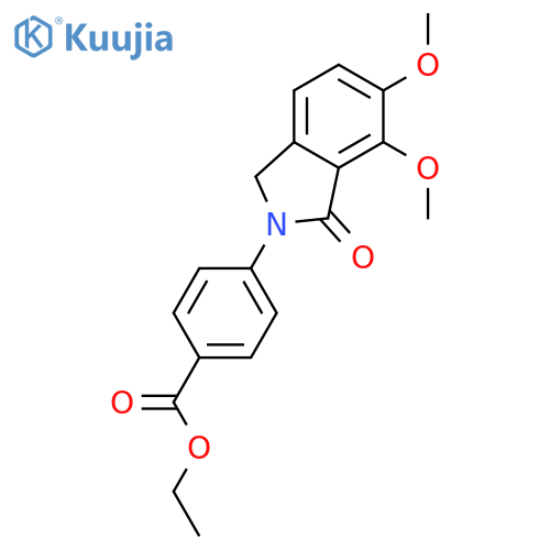 ethyl 4-(6,7-dimethoxy-1-oxo-2,3-dihydro-1H-isoindol-2-yl)benzoate structure