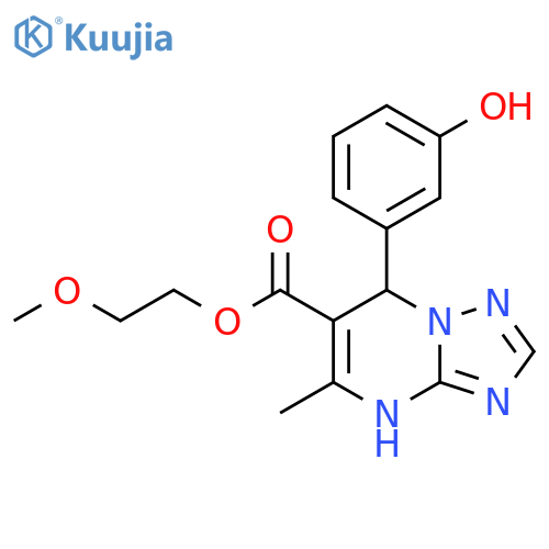 2-methoxyethyl 7-(3-hydroxyphenyl)-5-methyl-4H,7H-1,2,4triazolo1,5-apyrimidine-6-carboxylate structure
