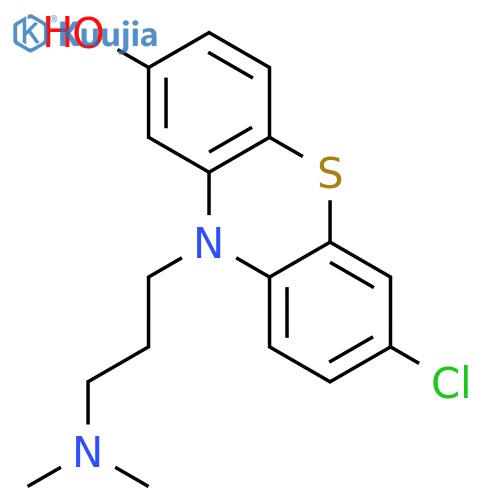 10H-Phenothiazin-2-ol, 7-chloro-10-[3-(dimethylamino)propyl]- structure