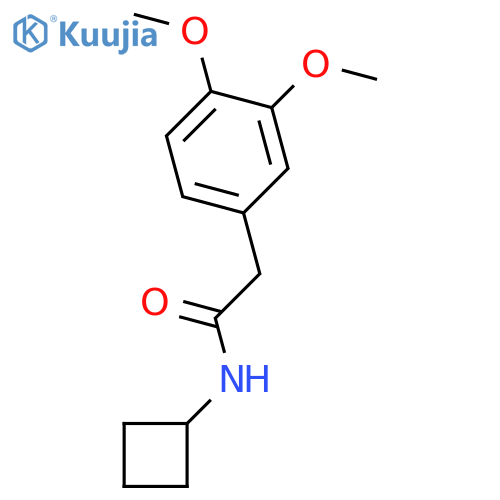 N-cyclobutyl-2-(3,4-dimethoxyphenyl)acetamide structure