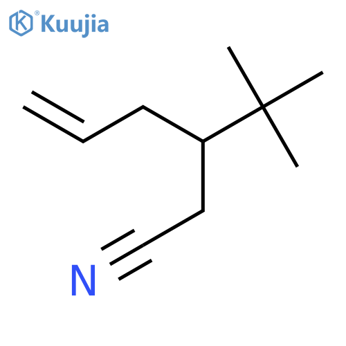 5-Hexenenitrile, 3-(1,1-dimethylethyl)- structure