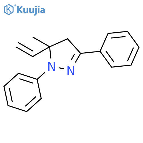 1H-Pyrazole, 5-ethenyl-4,5-dihydro-5-methyl-1,3-diphenyl- structure