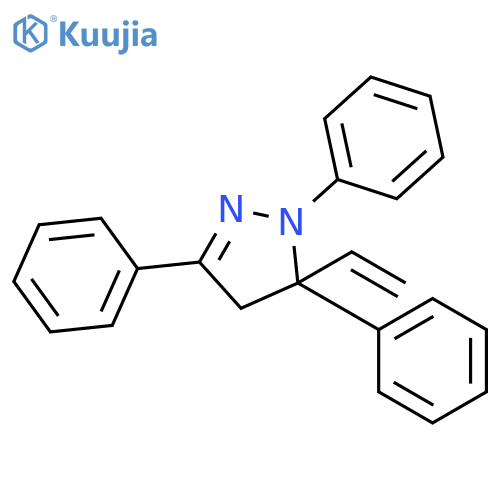 1H-Pyrazole, 5-ethenyl-4,5-dihydro-1,3,5-triphenyl- structure