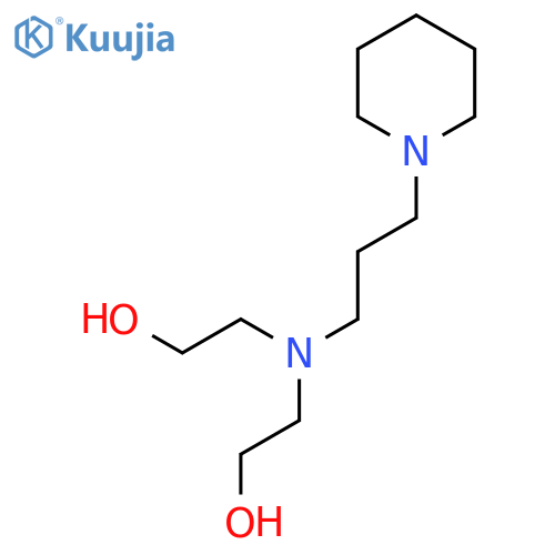 Ethanol, 2,2'-[[3-(1-piperidinyl)propyl]imino]bis- structure