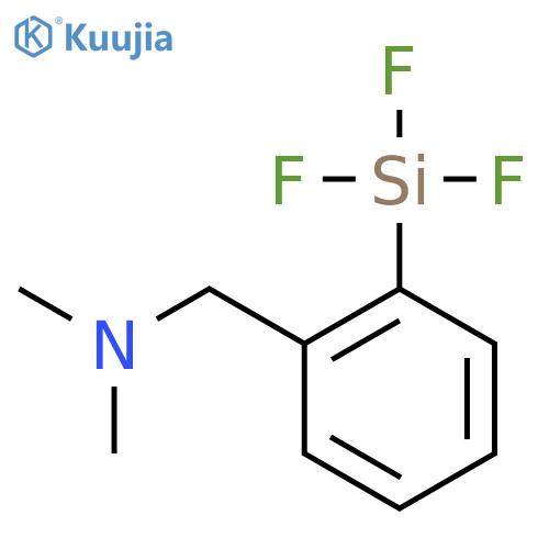 Benzenemethanamine, N,N-dimethyl-2-(trifluorosilyl)- structure
