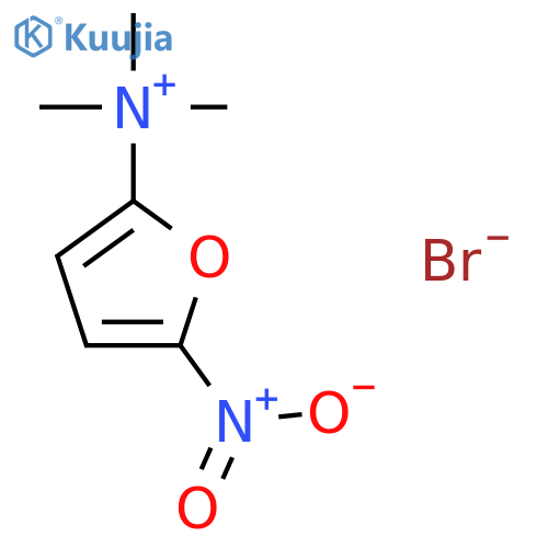 2-Furanaminium, N,N,N-trimethyl-5-nitro-, bromide structure