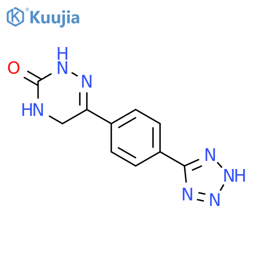 1,2,4-Triazin-3(2H)-one, 4,5-dihydro-6-[4-(1H-tetrazol-5-yl)phenyl]- structure