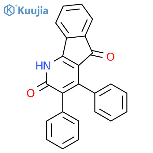 1H-Indeno[1,2-b]pyridine-2,5-dione, 3,4-diphenyl- structure