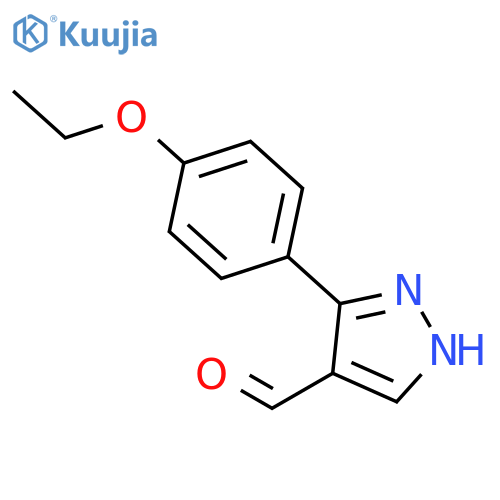 3-(4-ethoxyphenyl)-1H-pyrazole-4-carbaldehyde structure