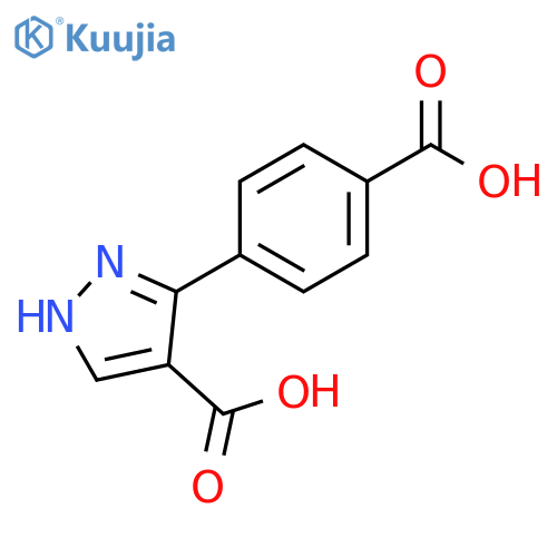 1H-Pyrazole-4-carboxylic acid, 3-(4-carboxyphenyl)- structure