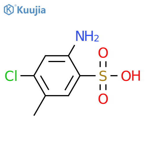 2-Amino-4-chloro-5-methylbenzenesulfonic acid structure