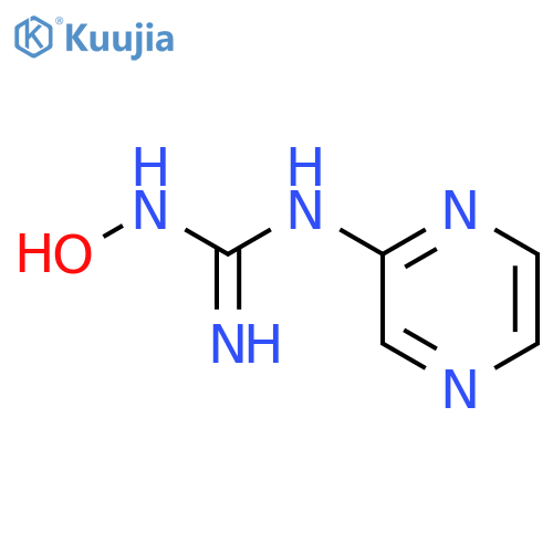 Guanidine, N-hydroxy-N'-pyrazinyl- structure