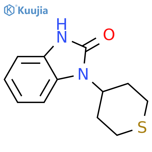 2H-Benzimidazol-2-one, 1,3-dihydro-1-(tetrahydro-2H-thiopyran-4-yl)- structure