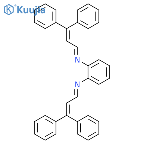 1,2-Benzenediamine, N,N'-bis(3,3-diphenyl-2-propenylidene)- structure