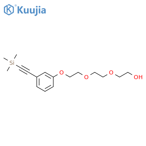 ETHANOL, 2-[2-[2-[3-[(TRIMETHYLSILYL)ETHYNYL]PHENOXY]ETHOXY]ETHOXY]- structure